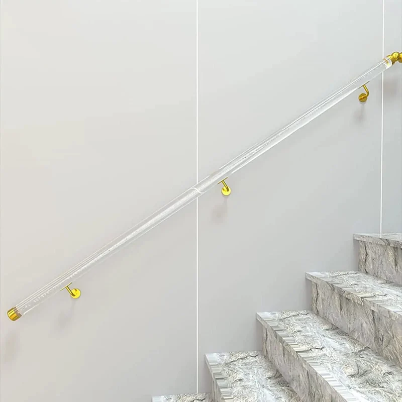 Hella Tough Clear Acrylic Railing One Point Six To Nineteen Point Seven Feet No Sweat Wall Mounted Non Slip Guard For Indoor And Outdoor Decks Legit Waterproof Safety Barrier With Solid Mounting Kit