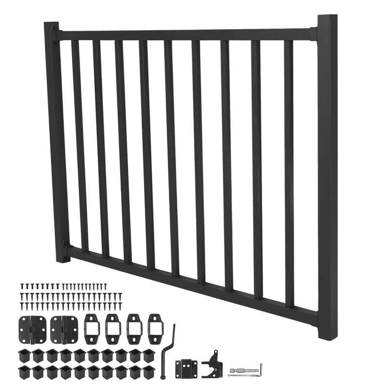 Tough As Nails Aluminum Deck Gate With Self Closing Hinge And Rust Proof Latch Setup For Screen Porch Fence No Drama Diy Swap Out Storm Tested Hardware That Locks Down Fast