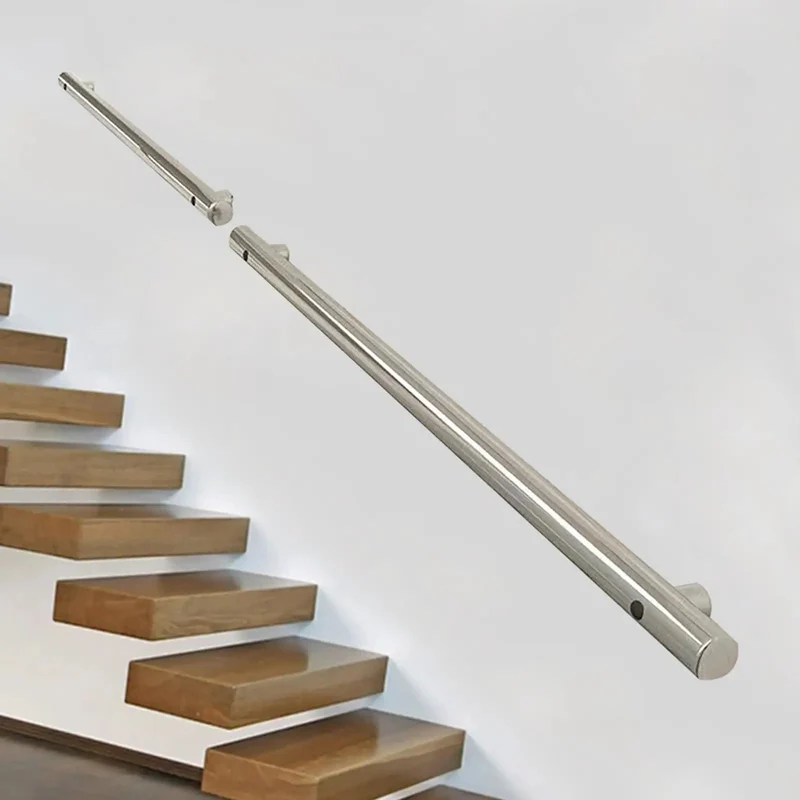 Get Grip Of Safety With This Badass Stainless Steel Hand Rail Grab Bar Designed For Outdoor Steps Decks And Porches Wall Mounted And Rock Solid Construction Allows Custom Lengths Up To 18 Feet Make Sure Your Walkway Is Secure With Heavy Duty Metal