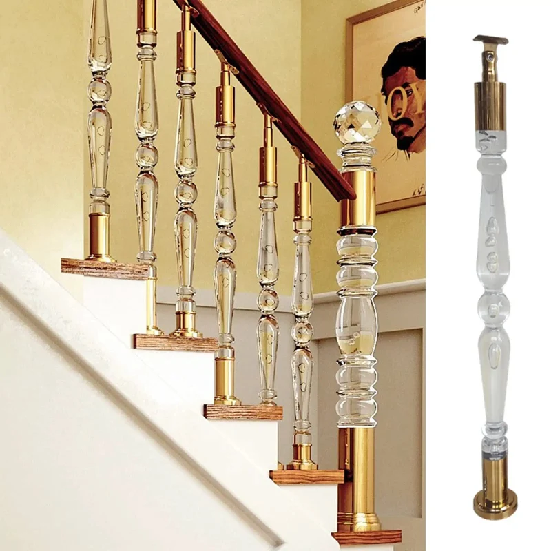 Heavy Duty Clear Acrylic Railing Posts And Balustrade Spindles For Decks Patios And Pools With Ground Mount Screw Kits Offering Easy Peasy Setup And Weather Resistant Durability That Looks Damn Good Indoors Or Outdoors