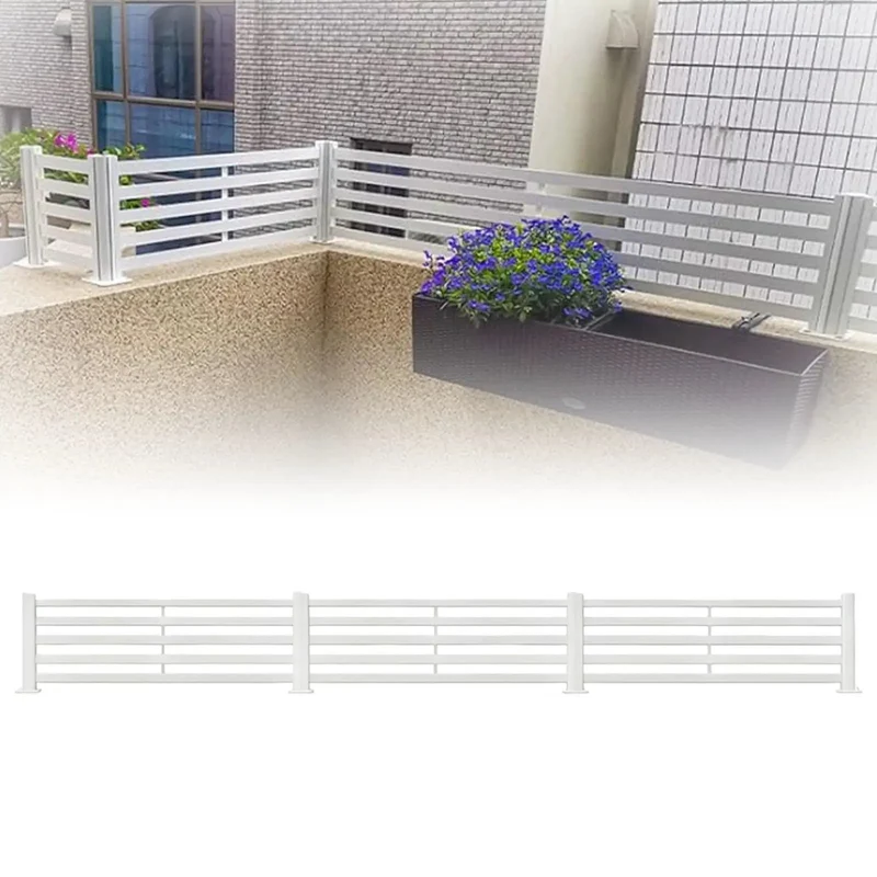 Heavy Duty Aluminum Balcony Railing Height Extender With Solid Anti Fall Safety Guard To Keep Kids And Dogs Secure Add Quick Patio Privacy Weatherproof Outdoor Upgrade