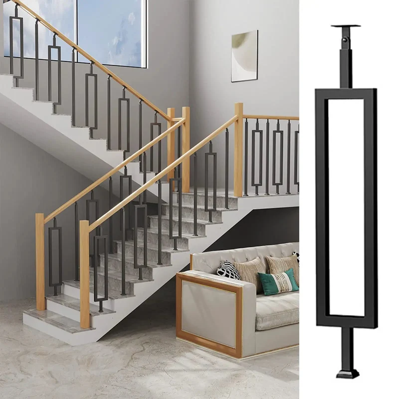 Eight Piece Metal Baluster Kit For Outdoor Deck And Porch Railing Featuring No Sweat Install And Badass Hold Strength For A Fresh Modern Banister Upgrade That Gives Your Yard A Totally Legit Glow Up