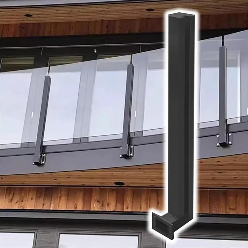 Kickass 304 Stainless Steel Glass Railing Side Support Bracket For Balcony And Patio Deck Posts With Smooth Install Heavy Duty Balustrade Column Holder Top Grade Compatible Middle Corner End Posts Perfect For Outdoor Terrace Guardrail Accessories
