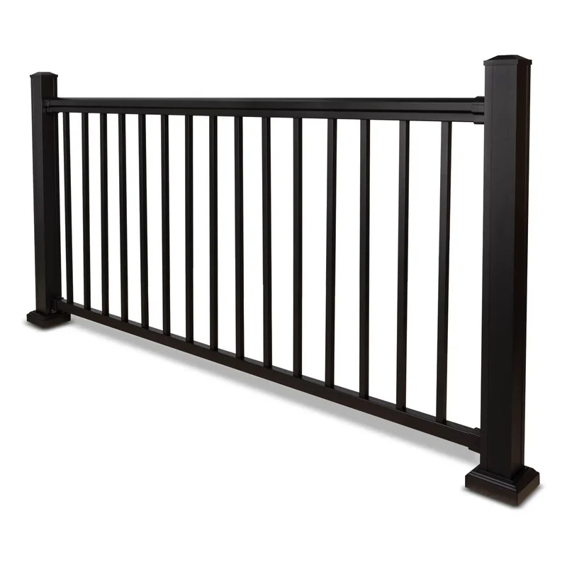 Premium Steel Deck Railing Kit For 6 To 8 Foot Span Including 36 Inch Height Durable Steel Balusters Posts And Mounting Brackets With All Hardware Included For A Rock Solid Setup Any Weekend Warrior Can Handle