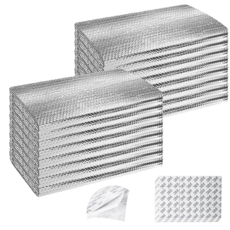 Top Shelf Garage Door Insulation Kit Hella Thick Double Bubble Reflective Heat Barrier With Loads Of Kickass Adhesive Tapes For 16 Piece 24x48 Weather Resistant Walls
