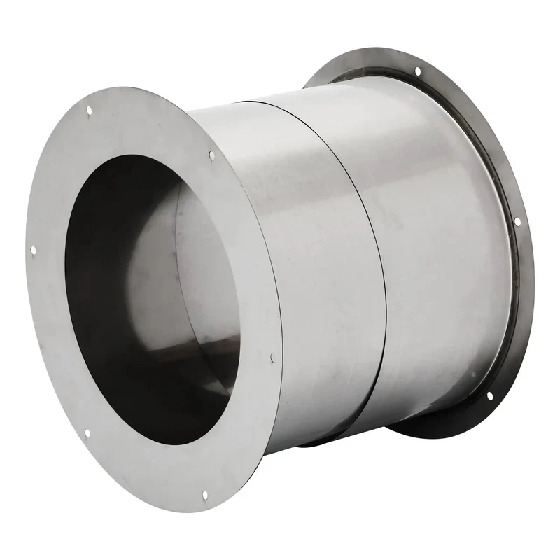 Adjustable 6 Inch Wall Thimble For Double Wall Chimney Pipe Featuring An Eight Inch Inner Flange Handles Walls Four To Nine Inches Thick No Sweat Install For Your Wood Stove Setup