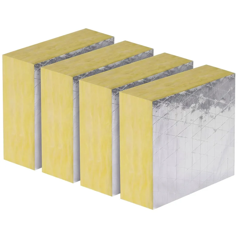 Top Notch Mineral Wool Acoustic Insulation Panels With Heavy Duty Aluminum Foil Backing Sound Dampening Heat Barrier Knock Out Noise And Block Drafts In Garages Or Sheds 24x24x1.6 Inch 4 Pack