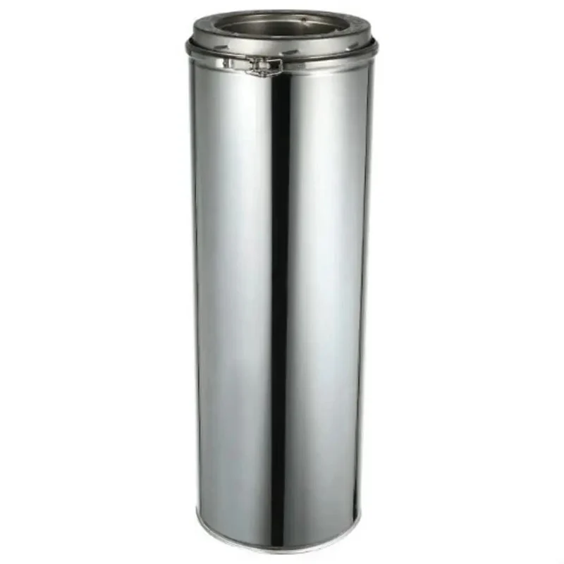 Top Shelf 8 By 36 Inch Class A Double Wall Insulated Chimney Pipe Crafted From Premium 304 Stainless Steel Inner And Outer Shell With Precise Laser Seams For Hassle Free Fireplace Venting