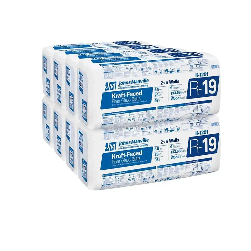 Ditch The Drafty Chill With These Top Shelf R19 Kraft Faced Fiberglass Batts Built Tough Specifically For 2x6 Exterior Walls To Block Moisture And Speed Up Installation Across 1337 Square Feet Spanning Ten Durable Bags Per Package