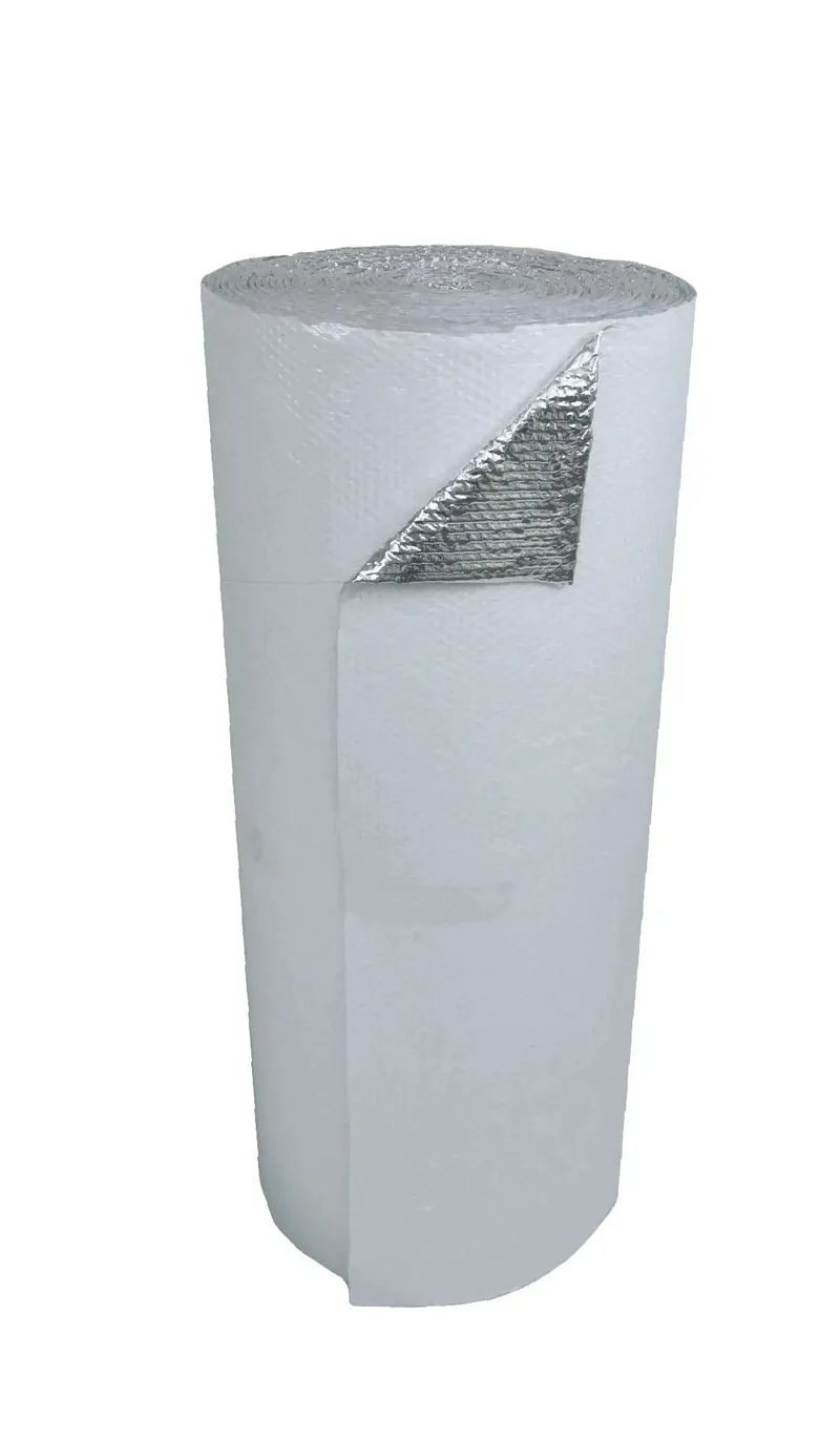 Rock Solid Double Bubble Reflective Foil Insulation R8 Thermal Barrier Roll 48 Inches By 100 Feet Slap It In The Attic To Kick Hot Air Out And Save Big Bucks On Utility Bills All Year Round