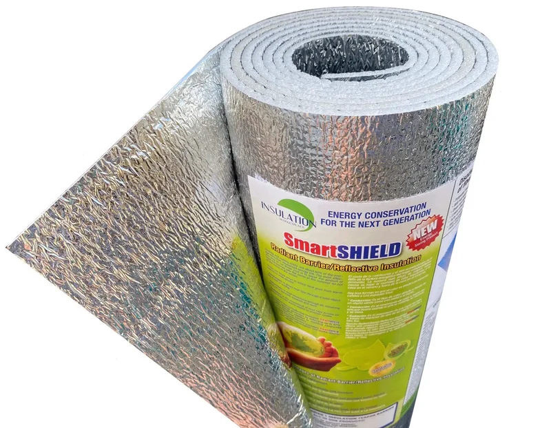Rock Solid Reflective Insulation Roll 3mm Foam Core Radiant Barrier Sound Deadener Vapor Shield For Attics Walls And Roofs Hella Effective Thermal Protection 24 Inches By 10 Feet Easy DIY Install Must Have Material