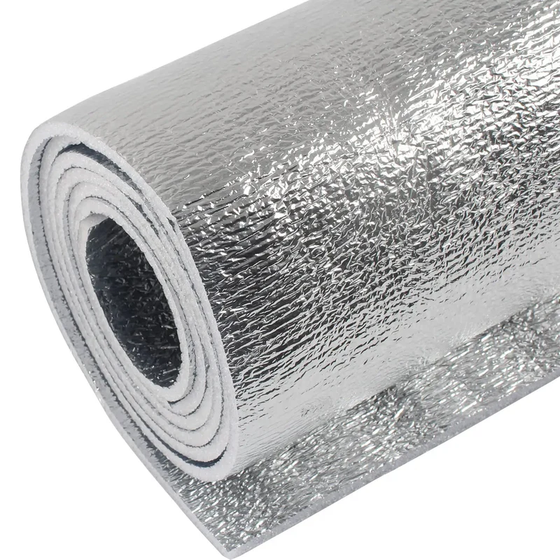 Heavy Duty 5mm Reflective Insulation Radiant Barrier Sheet With Double Sided Foil For Roof Wall And Barn Beat Heat Cold Snap Weather Shield Vapor Proof Thermal Wrap