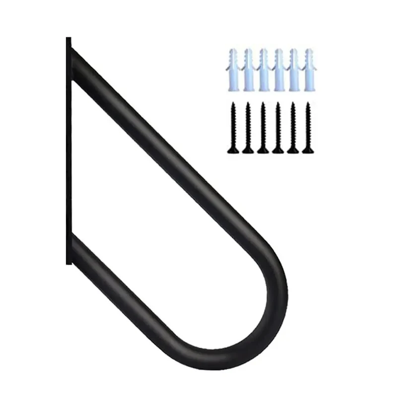 Tough As Nails U Shaped Wall Mounted Grab Bar For Stairs With Nonslip Grip Easy Install Door Jmb Corner Safety Handrail For Elderly And Pregnancy Support Slick Modern Design