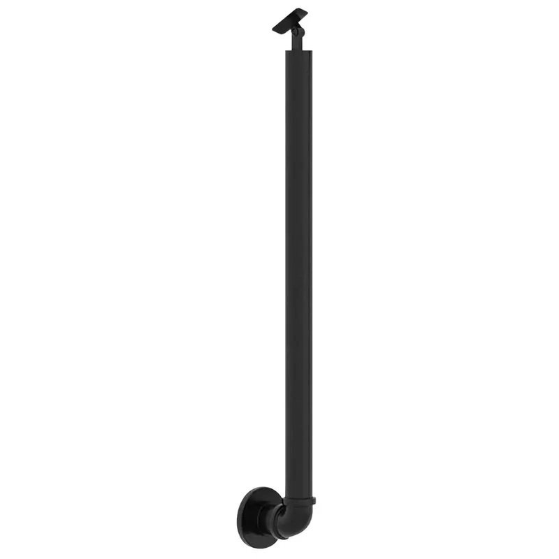 Tough As Nails Solid Wood Outdoor Stair Handrail With Weather Resistant Iron Posts For Porch Steps And Garden Paths No Fuss Install That Really Gonna Stand The Test Of Time For Your Home
