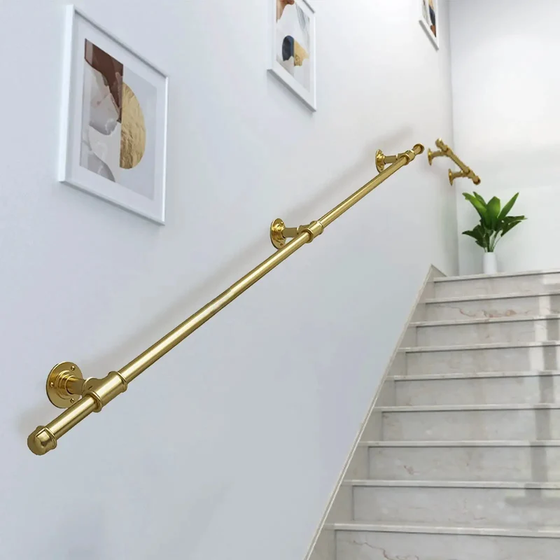 Modern Wrought Iron Handrail Telescopic Grab Bar Wall Mount Adjustable Safety Rail Indoor Outdoor Stair Support For Elderly Kids Real Deal Rock Solid Grip Hassle Free Mounting Total Peace Of Mind
