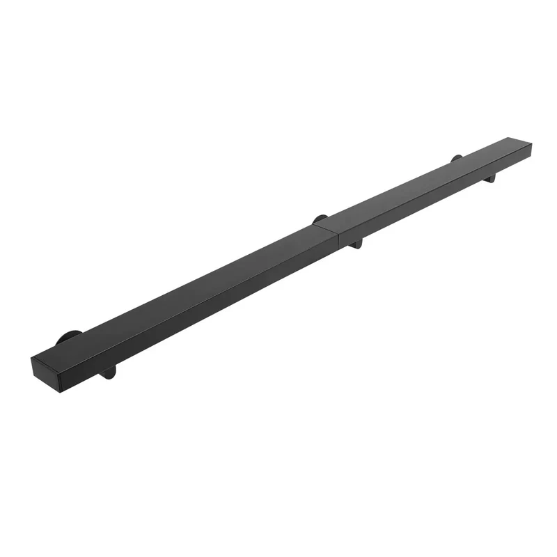 Heavy Duty Wall Mount Handrail And Matte Black Stainless Steel Grab Bar For Stairs Engineered For Badass Everyday Grind With A Two Hundred Pound Load Rating And Scratch Resistant Surface