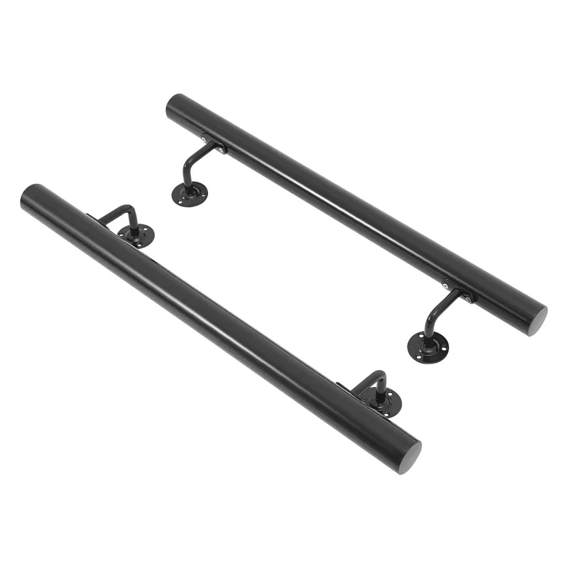 Built Like A Tank Wall Mounted Stair Handrail Stainless Steel Grab Bar In Matte Black For Bathrooms And Stairs Featuring Tough As Nails Construction And Smooth Nonslip Grip For Extra Secure Support