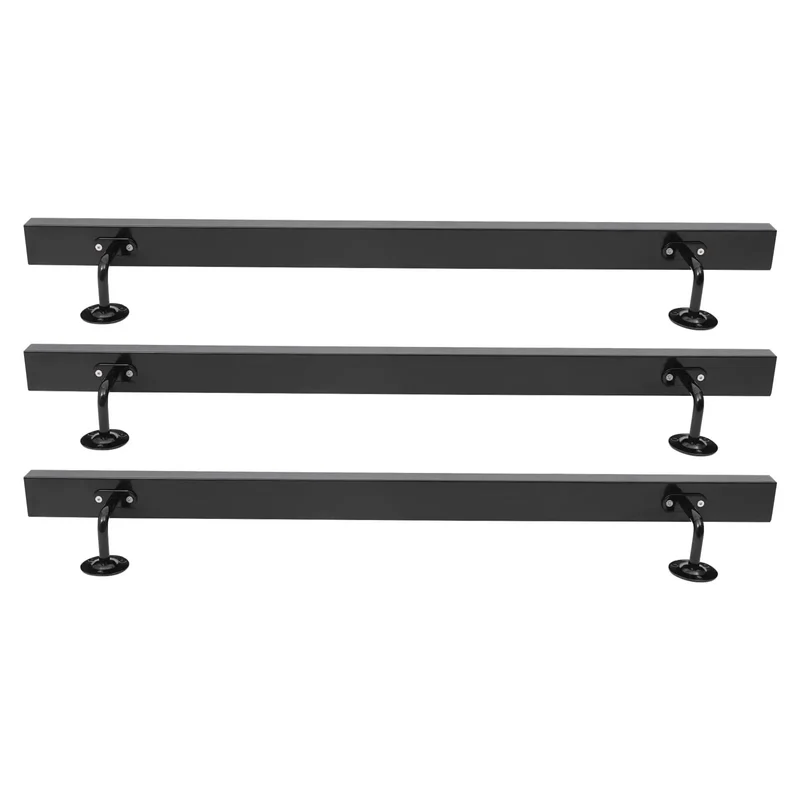Heavy Duty Wall Mounted Stair Handrail 10 Feet Long Built Tough With Premium Black Stainless Steel For Indoor Outdoor Steps Rock Solid 200 Lbs Support No Sweat Installation Sleek Modern Look