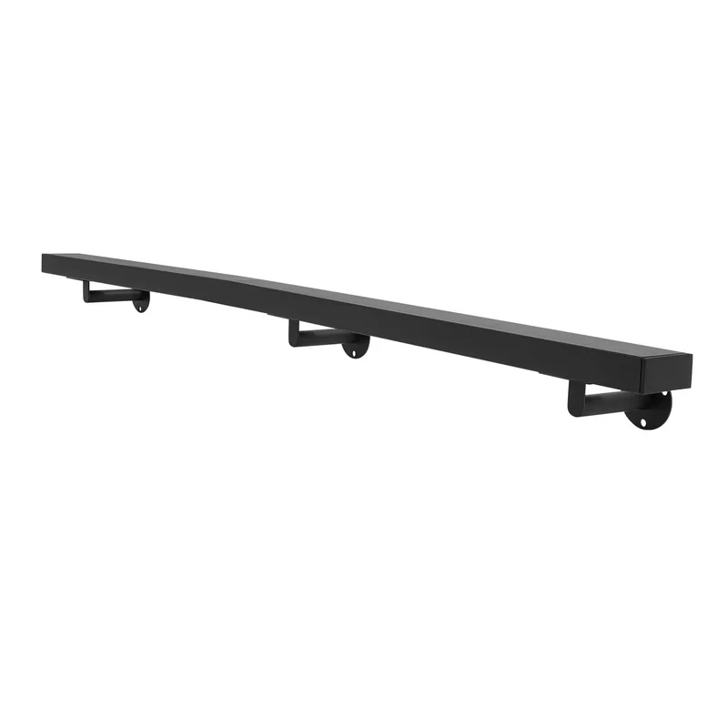 Rock Solid Flush Wall Mount Stair Handrail Built Like A Tank Using Premium Stainless Steel With Beast Mode Two Hundred Pound Load Rating And A Clean Modern Profile Designed To Last Forever