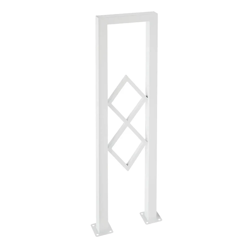 Rock Solid U Shaped Stair Handrail Featuring A Knockout Diamond Pattern Design And Smooth Baked Polish Finish Built Tough To Handle Heavy Loads Safely Indoors At Home