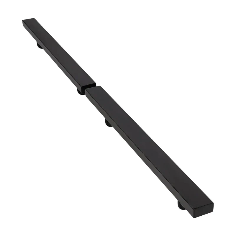 Wall Mount Stair Handrail Built Different with Heavy Duty Stainless Steel Coating In Sleek Black Finish for Humidity Proof Reliability Up to 200 Lbs Capacity for Smooth Indoor Setup