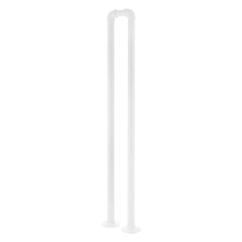 Heavy Duty U Shaped Stair Handrail With Solid Steel Wall Mount Railing Built Tough For The Daily Grind Featuring An Ultra Smooth Grip And Durable Baked Finish For Total Peace Of Mind At Home