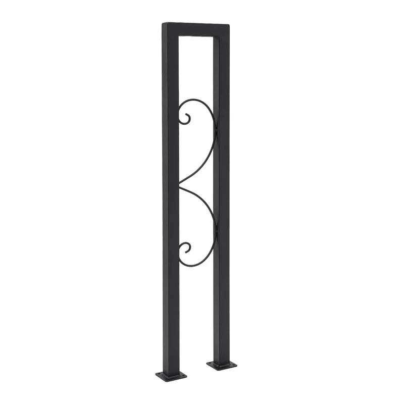 Rock Solid Heavy Duty U Shaped Stair Handrail Featuring Kickstand Style Widened Base And Weatherproof Zinc Coating For Bulletproof Balcony Guardrails And Wide Indoor Steps