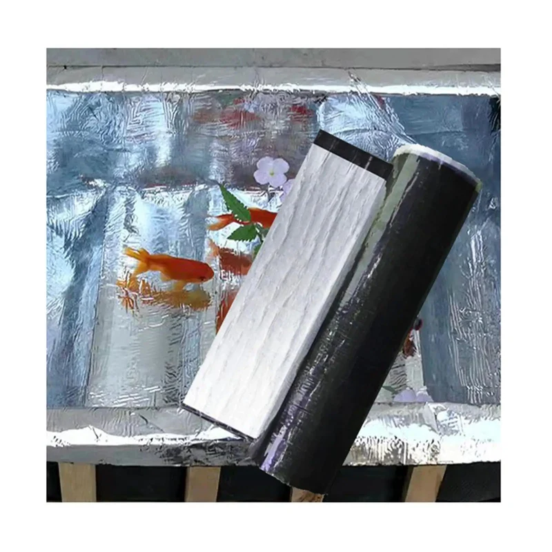 Tough As Nails Waterproof Roof Repair Tape, Super Sticky Bitumen Sealing Roll, Heavy Duty Weatherproof Underlayment For Leaky Shingles And Flashing, Smooth Peel And Stick Home Fix Essential