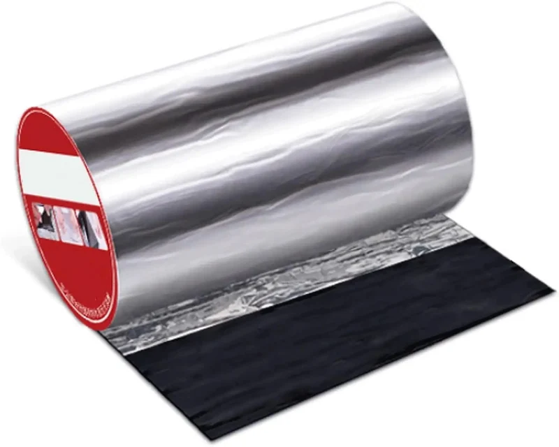Beefy Self Adhesive Waterproof Roofing Membrane With Aluminum Foil Backing Provides A Ridiculously Quick Airtight Seal And Keeps Things Chill Under The Sun Durable Asphalt Flashing Tape Roll Measuring 0.5x10m