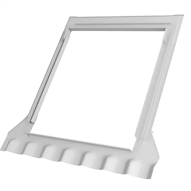 Edw M02 Skylight Flashing Top Shelf Solution For High Profile Tile Roofs Featuring Adhesive Underlayment Tailored For Deck Mount Models To Ensure A Rock Solid Barrier Against The Elements And Easy DIY Install