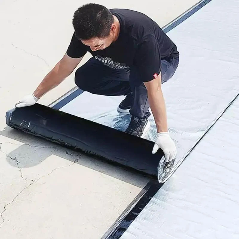 Heavy Duty Synthetic Roof Underlayment Featuring Reflective Aluminum Foil And Sbs Asphalt Self Adhesive Backing For A No Mess Install And Crack Patching That Works Like A Charm In Silver One Point Five Millimeters
