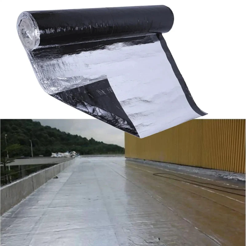 Heavy Duty Waterproof Roof Repair Tape Thickened Aluminum Foil Self Adhesive Bitumen Flashing Roll For Cladding Built Tough Rock Solid Fixes Pools Slick Drip Free Keeps Homes Bone Dry Peel Stick And Chill For A Real Deal Moisture Shield That Stops Leaks