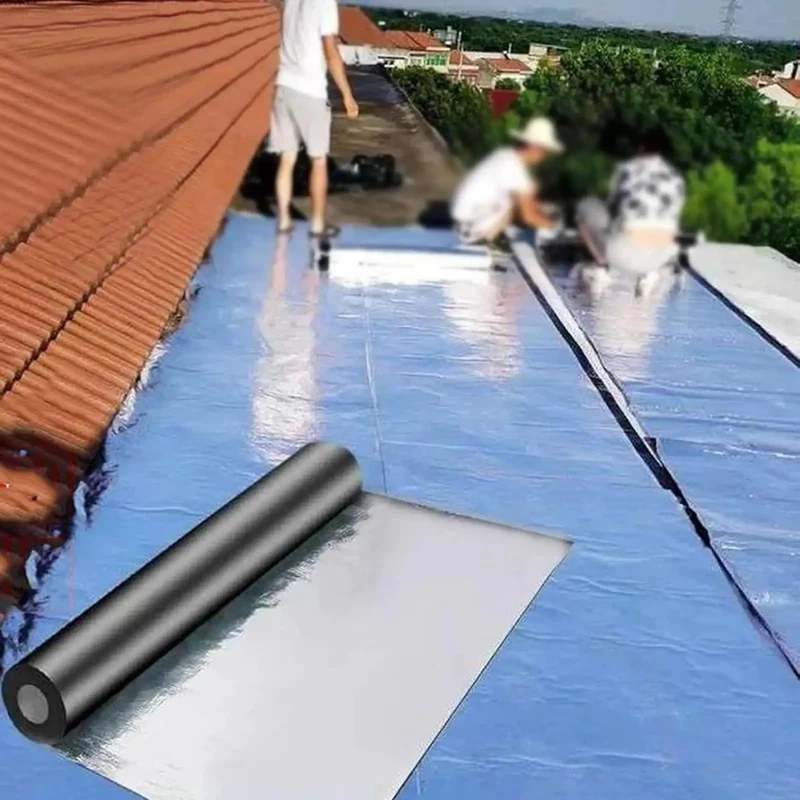 Heavy Duty Self Adhesive Roofing Felt And Asphalt Shingles Repair Tape Waterproof Flashing All Weather Roll Heat Reflective Aluminum Foil Backing Top Shelf Essential Shed Upgrade