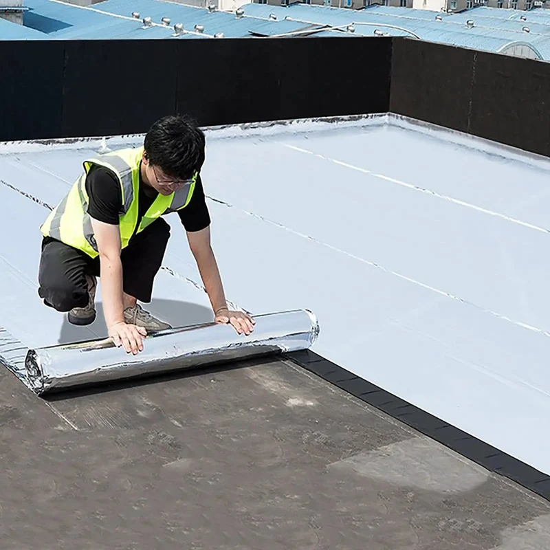 No Nonsense Heavy Duty Waterproof Aluminum Foil Tape For Roof And Camper Leaks Thick Self Adhesive Polymer Asphalt Roll That Beats Bad Weather Easy Peel And Stick Patch Measuring Three Point Three By Twenty Six Feet Wide And Strong