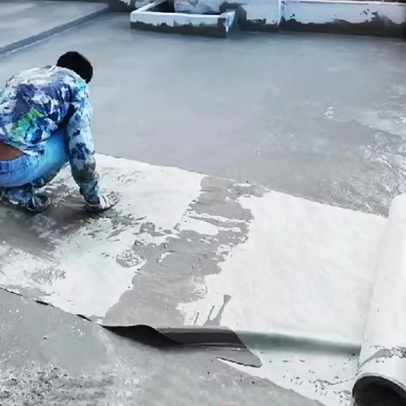 Waterproof Underlayment For Concrete Slabs And Garage Deck Base 55ft High Density Polyethylene Membrane Flexible Diy Cut To Size Tough As Nails Shield For Warehouse Foundations And Exterior Waterproofing Projects