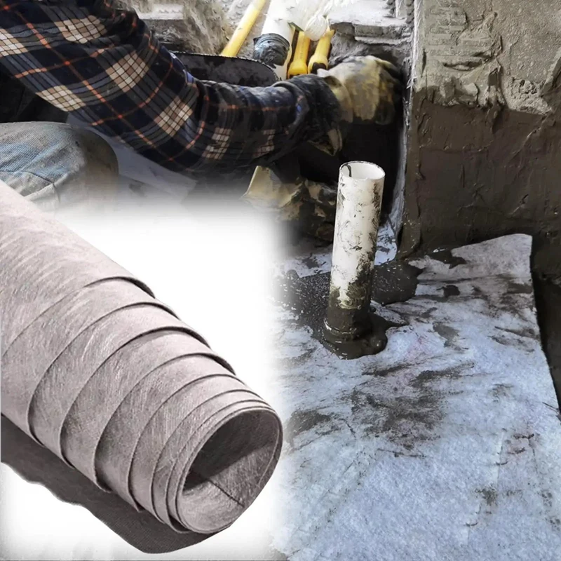 Rock Solid Waterproof Membrane Underlayment Roll, Tear Proof Polyethylene Fabric for Shower Walls and Bathtub Surrounds, Durable DIY Cut Roll for Baths Kitchens Basements Roofs 42 Feet Long