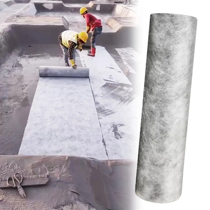 Heavy Duty Waterproof Membrane Sheet For Pool Decks And Basement Floors With Tough Flex DIY Cutting No Fuss Indoor Outdoor Setup Roofing Underlayment Serves As A Knockout Foundation Water Barrier Roll At Fifty Five Feet