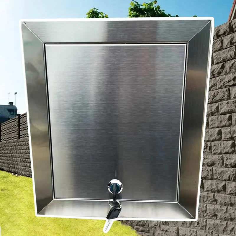 Rock Solid Waterproof Stainless Steel Lockable Access Door With Secure Key And Quick Snap Install Design For Attic Ceiling Wall Hatch Drywall Patch Cover Panel Trim