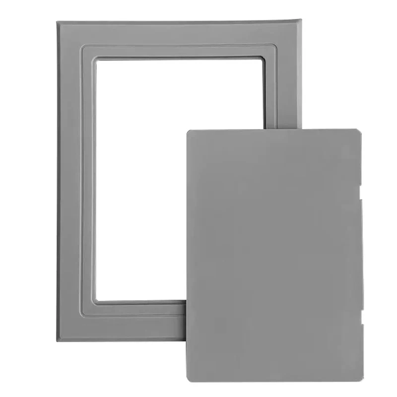 Sleek Abs Plastic Wall Access Panel With Rock Solid Self Adhesive Backing Masks Wire Messes And Hvac Vents For A Totally Clean House Makeover Easy Peel Install