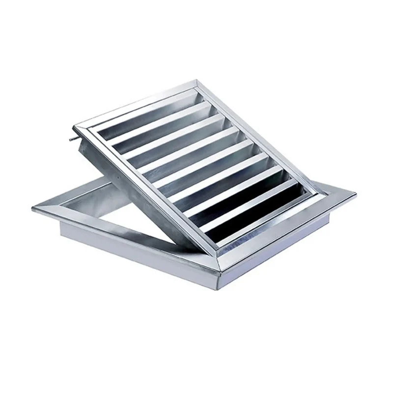 Heavy Duty Rock Solid Louvered Access Panel For Drywall Stainless Steel Inspection Door With Slick Cross Flow Ventilation For HVAC And Bathroom Fixtures