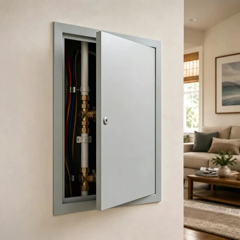 Heavy Duty Aluminum Access Panel For Drywall With Key Lock Built Damn Tough And Rock Solid For Electrical Plumbing And Hvac Service Doors At Home Galvanized Steel Core Frame Covers Utility Openings In Walls And Ceilings