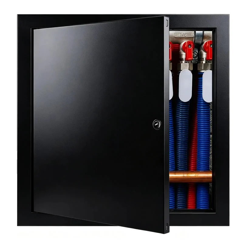 Top Shelf Locking Aluminum Drywall Access Panel With Rock Solid Galvanized Steel Frame And Snug Key Lock Cover For Safe Electrical Plumbing Hvac Maintenance In Homes Or Job Sites