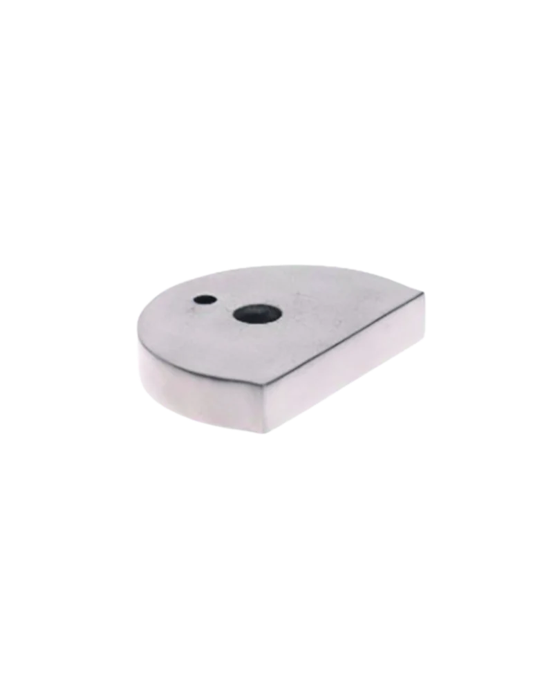 Plaque de réhausse 10mm pour arrêt de porte demi-lune inox