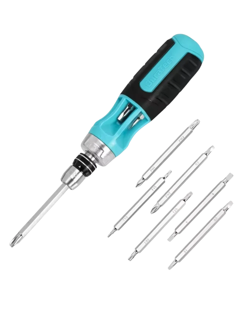 Tournevis à Cliquet Multi-Embouts 12-en-1