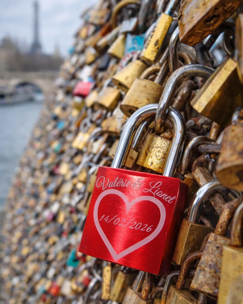 Cadenas Haut de Gamme à Graver personnalisable.