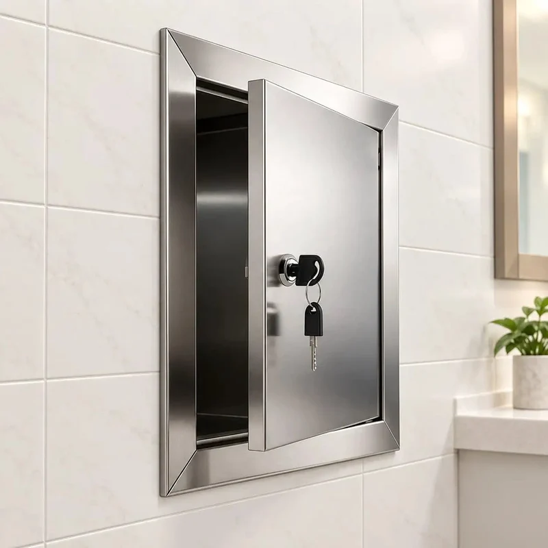 Heavy Duty Stainless Steel Drywall Access Door 28 X 28 Inch With Slick Rotary Latch Pro Grade Service Panel For Wall Or Ceiling Cutouts Built Like A Tank And Gets The Job Done Right