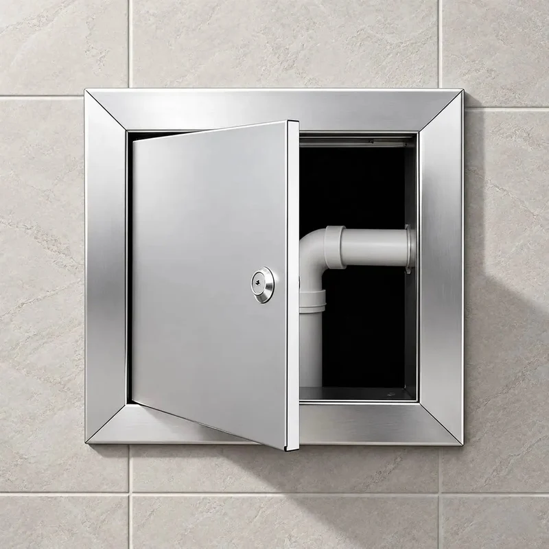 Tough As Nails Stainless Steel Drywall Access Door 28 X 28 Inch Wall Cutout Ceiling Service Panel With Heavy Duty Rotary Latch For No Drama Repairs And Straightforward Home Fixes