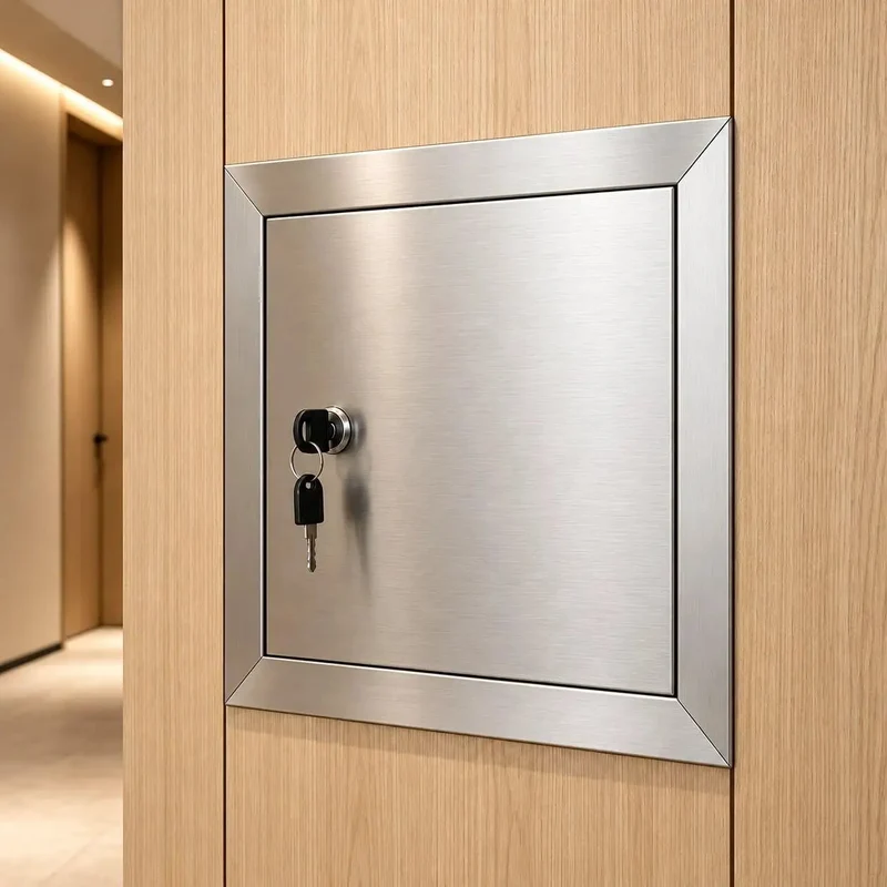 Heavy Duty Drywall Access Door 28 X 28 Inches Stainless Steel Wall Panel With Rotary Latch Built Like A Tank For Ceilings And Remodeling Projects Dead Simple Install And Top Notch Finish For Contractors And Trade Crews