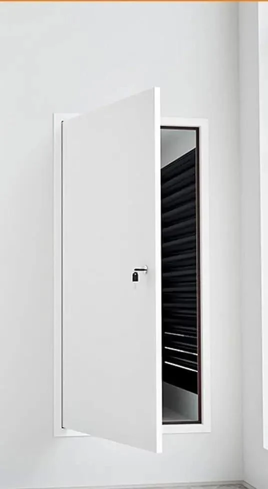 Custom Size Lockable Aluminum Access Door Panel Recessed Inspection Door Drywall Ready Rock Solid Honeycomb Build Heat Resistant Sound Dampening Badass Protection 1 Piece