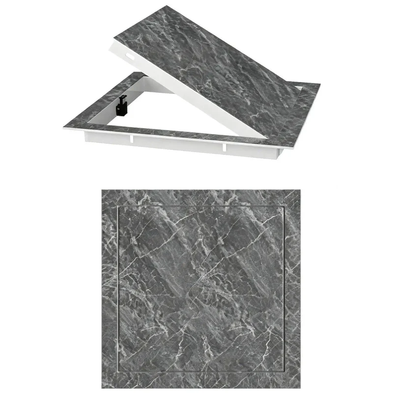 Aluminum Alloy Press To Open Drywall Access Panel Invisible Hidden Wall Cover For Swift Maintenance And Concealed Junction Boxes With Zero Tools Required No Sweat Operation Clean Style